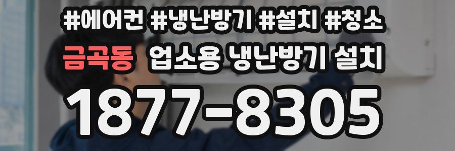 금곡동 업소용 냉난방기 설치
