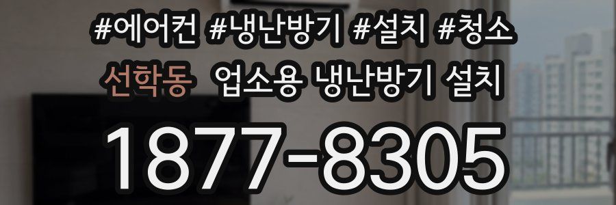 선학동 업소용 냉난방기 설치