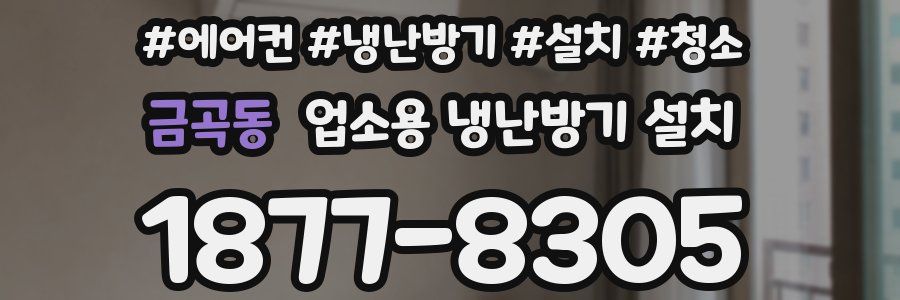 금곡동 업소용 냉난방기 설치