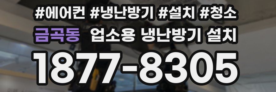 금곡동 업소용 냉난방기 설치