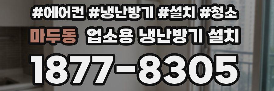 마두동 업소용 냉난방기 설치