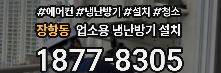 장항동 업소용 냉난방기 설치