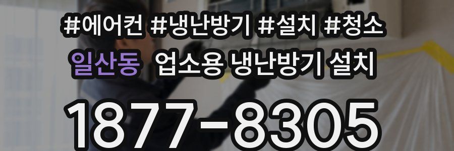 일산동 업소용 냉난방기 설치