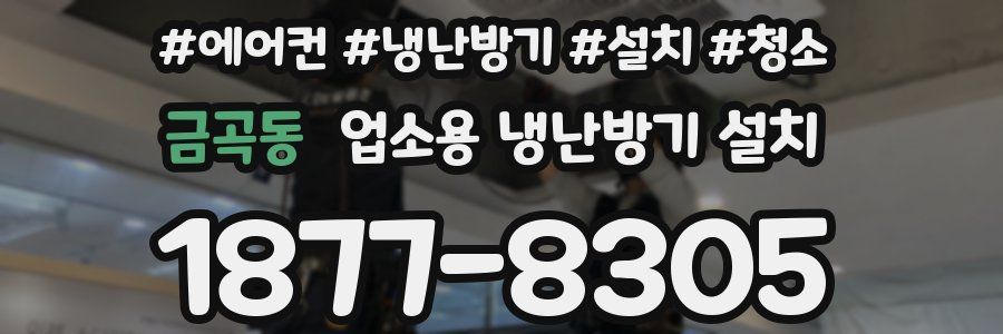 금곡동 업소용 냉난방기 설치