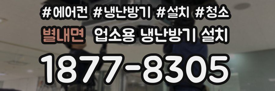 별내면 업소용 냉난방기 설치