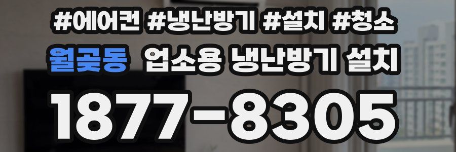 월곶동 업소용 냉난방기 설치