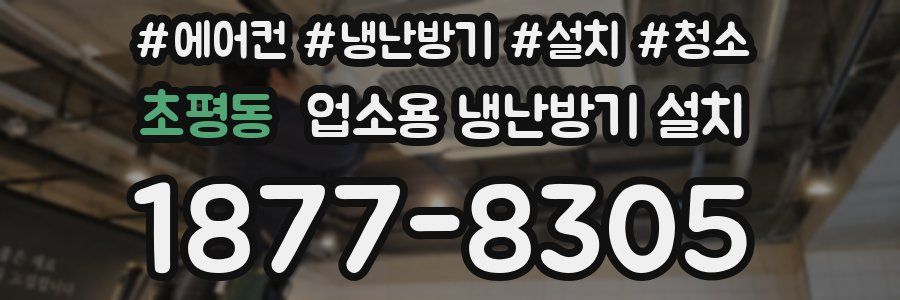 초평동 업소용 냉난방기 설치