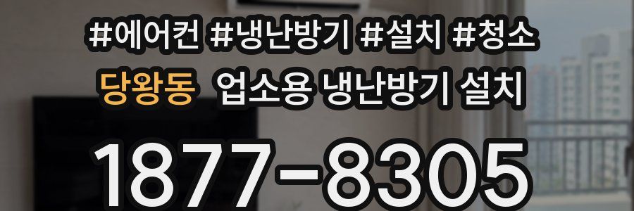 당왕동 업소용 냉난방기 설치