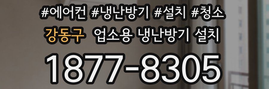 강동구 업소용 냉난방기 설치