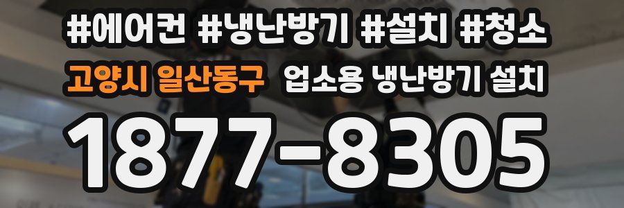 고양시 일산동구 업소용 냉난방기 설치