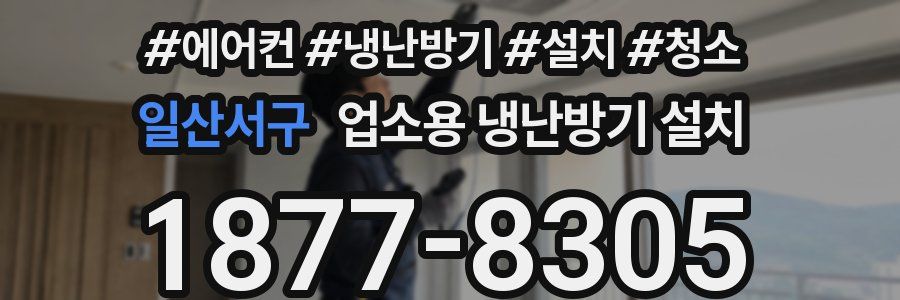 일산서구 업소용 냉난방기 설치