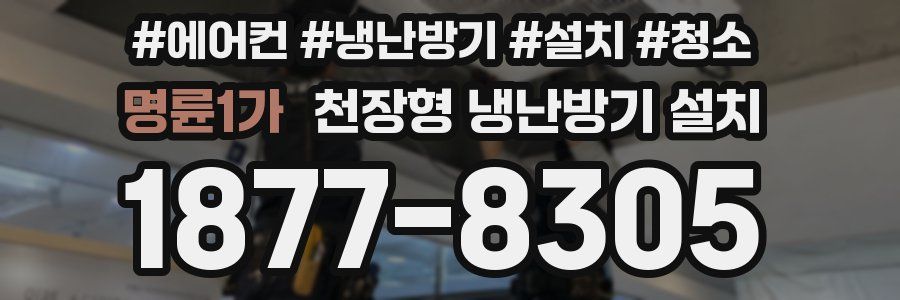 명륜1가 천장형 냉난방기 설치