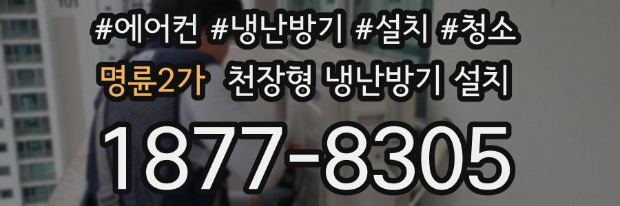 명륜2가 천장형 냉난방기 설치