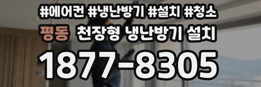 평동 천장형 냉난방기 설치