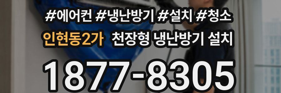 인현동2가 천장형 냉난방기 설치