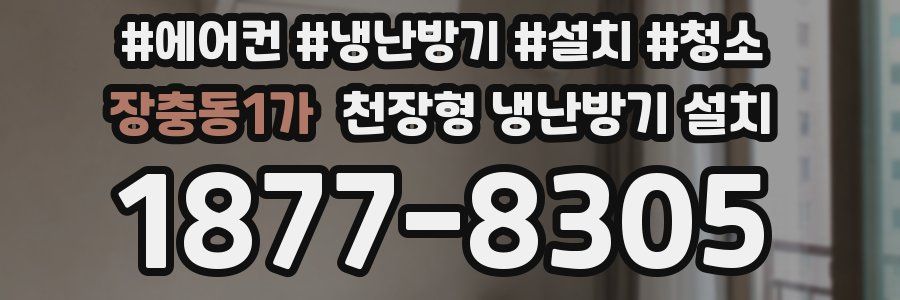 장충동1가 천장형 냉난방기 설치