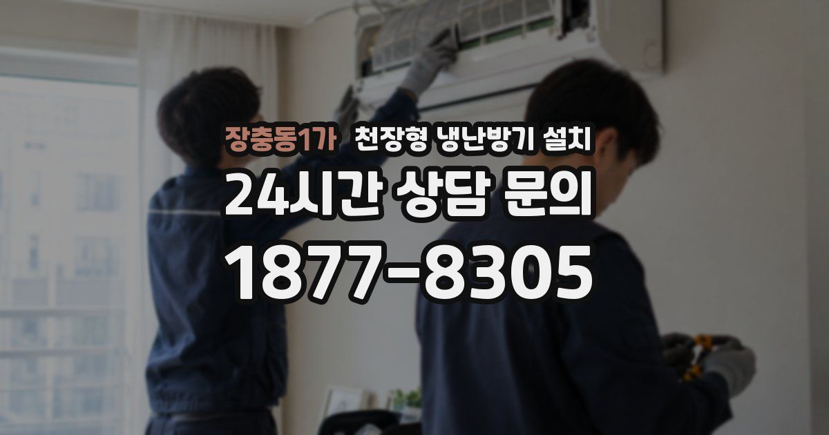 장충동1가 천장형 냉난방기 설치