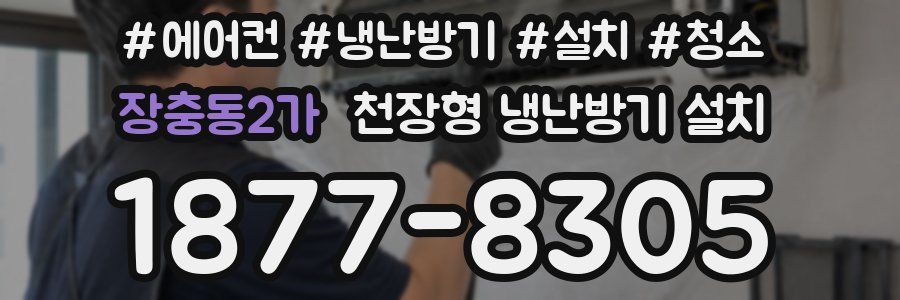 장충동2가 천장형 냉난방기 설치