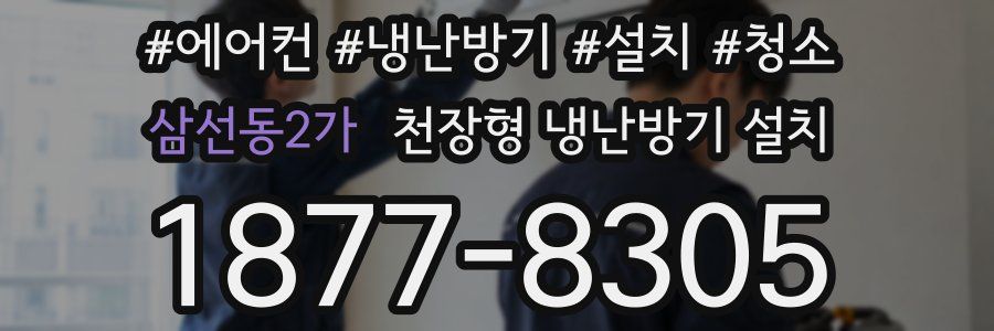 삼선동2가 천장형 냉난방기 설치