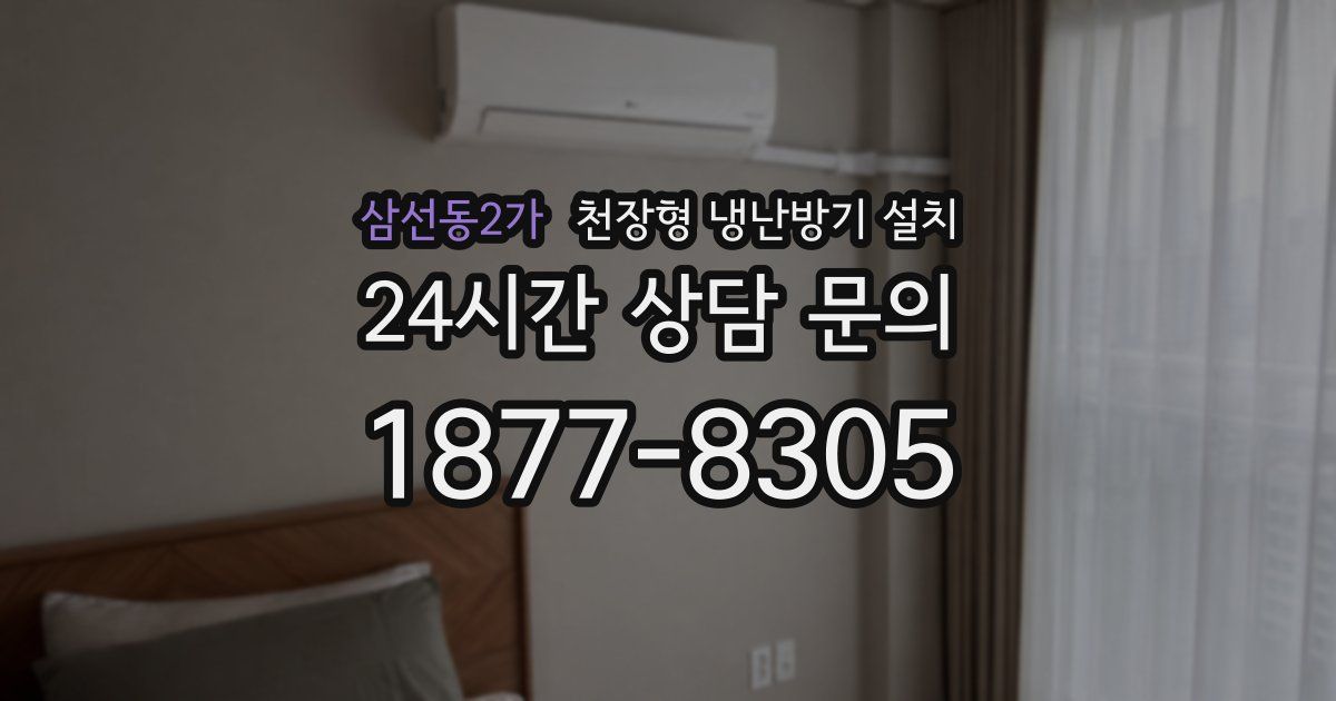 삼선동2가 천장형 냉난방기 설치