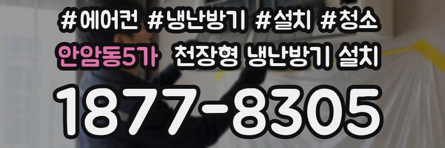 안암동5가 천장형 냉난방기 설치
