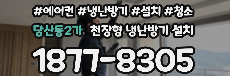 당산동2가 천장형 냉난방기 설치