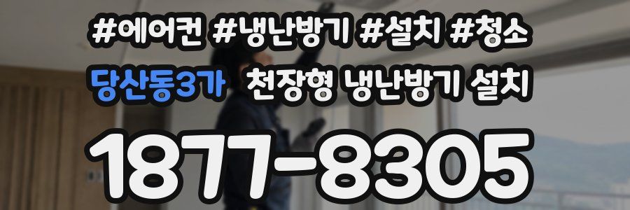 당산동3가 천장형 냉난방기 설치