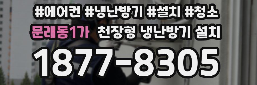 문래동1가 천장형 냉난방기 설치