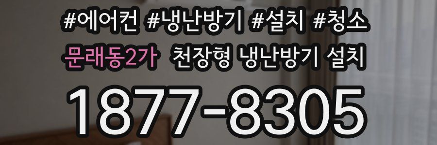 문래동2가 천장형 냉난방기 설치