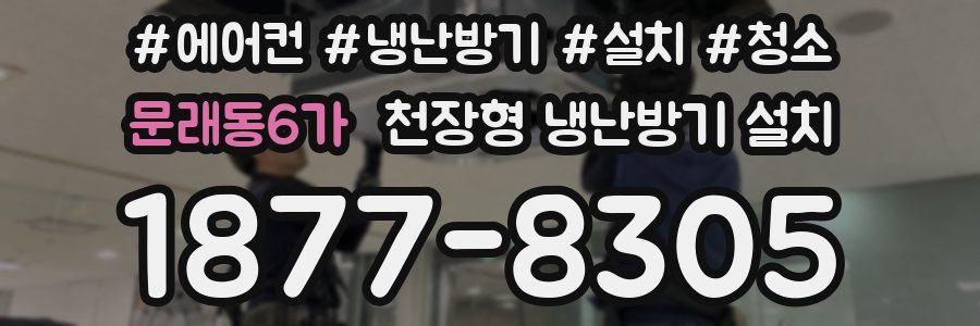 문래동6가 천장형 냉난방기 설치