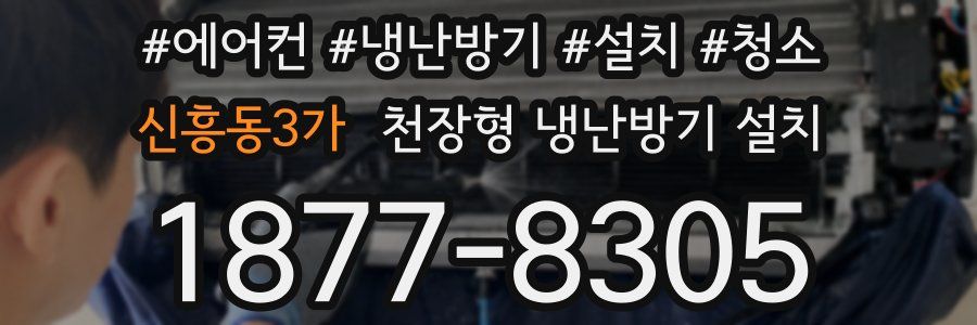 신흥동3가 천장형 냉난방기 설치