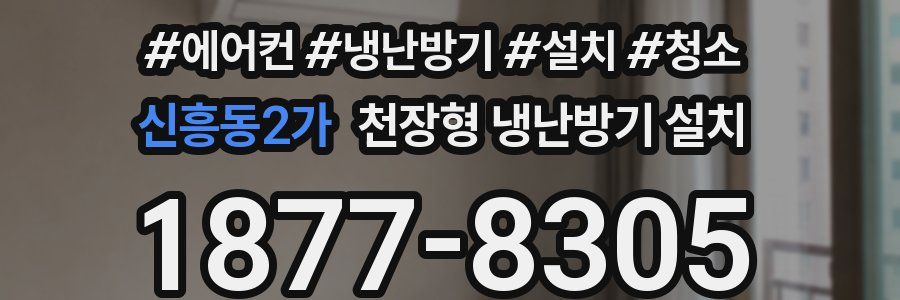 신흥동2가 천장형 냉난방기 설치