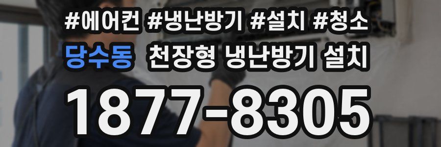 당수동 천장형 냉난방기 설치