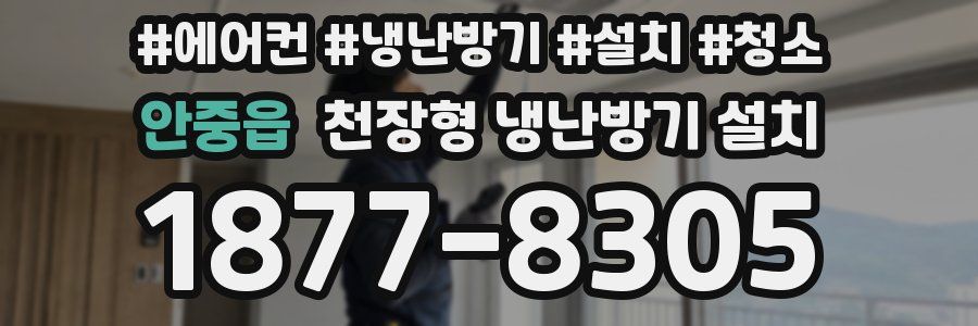 안중읍 천장형 냉난방기 설치