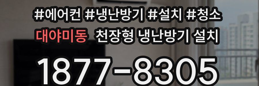 대야미동 천장형 냉난방기 설치