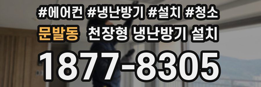 문발동 천장형 냉난방기 설치
