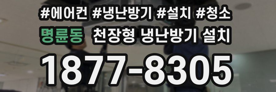 명륜동 천장형 냉난방기 설치