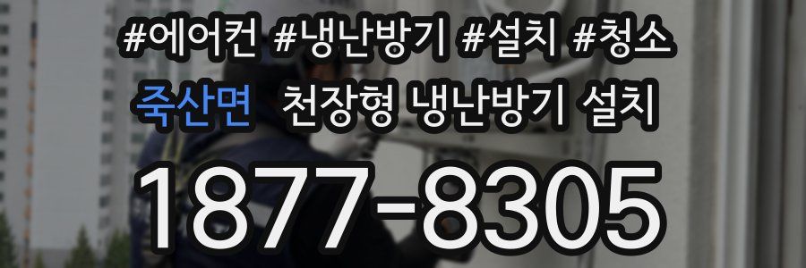 죽산면 천장형 냉난방기 설치