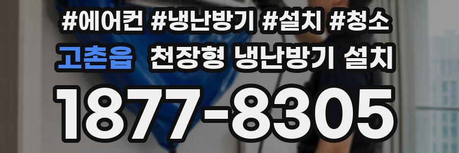 고촌읍 천장형 냉난방기 설치