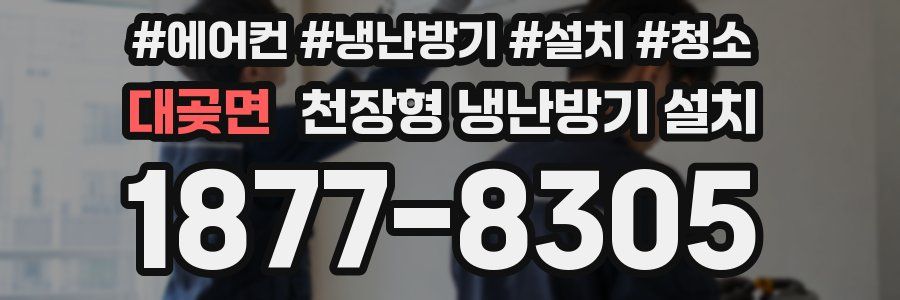 대곶면 천장형 냉난방기 설치