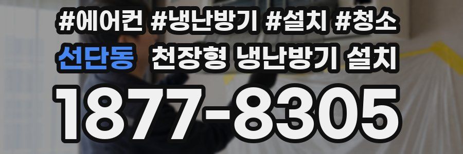 선단동 천장형 냉난방기 설치