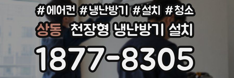 상동 천장형 냉난방기 설치