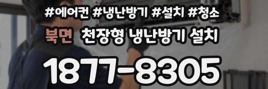북면 천장형 냉난방기 설치