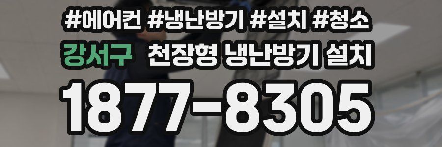 강서구 천장형 냉난방기 설치