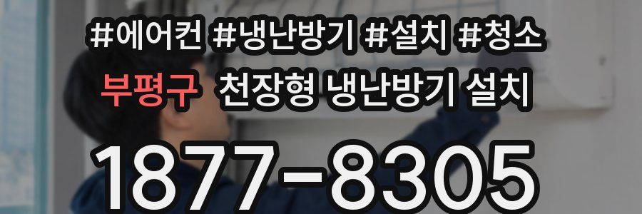 부평구 천장형 냉난방기 설치