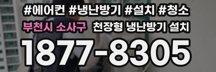 부천시 소사구 천장형 냉난방기 설치