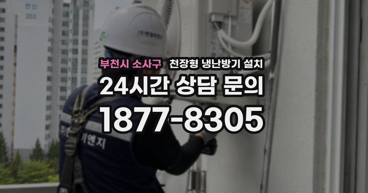 부천시 소사구 천장형 냉난방기 설치
