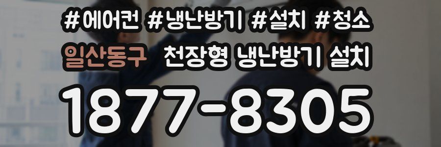 일산동구 천장형 냉난방기 설치