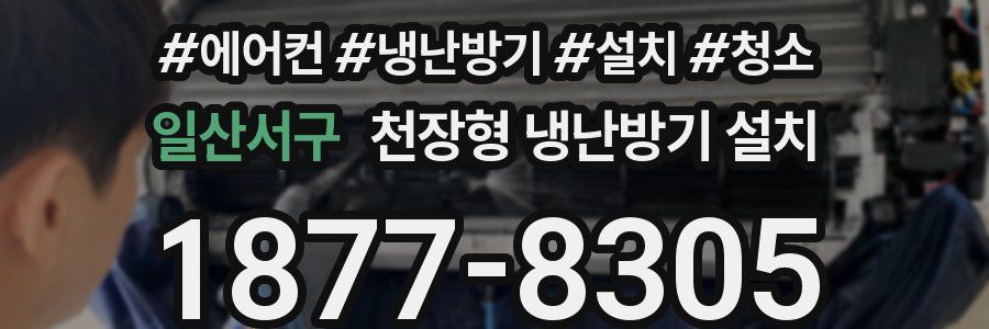 일산서구 천장형 냉난방기 설치