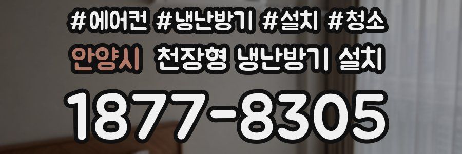 안양시 천장형 냉난방기 설치
